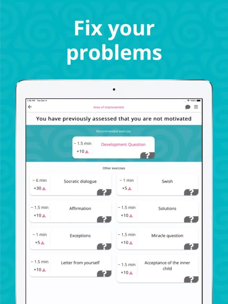 Icoachi: self-care & self-love iPad 应用截图