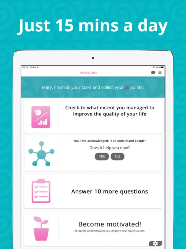 Icoachi: self-care & self-love iPad 应用截图