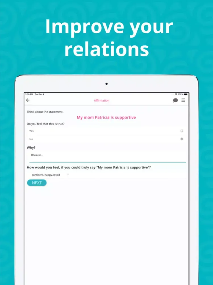 Icoachi: self-care & self-love iPad 应用截图