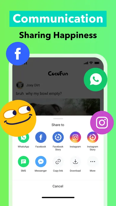 Ảnh chụp màn hình của CocoFun - Funny Video & Memes
