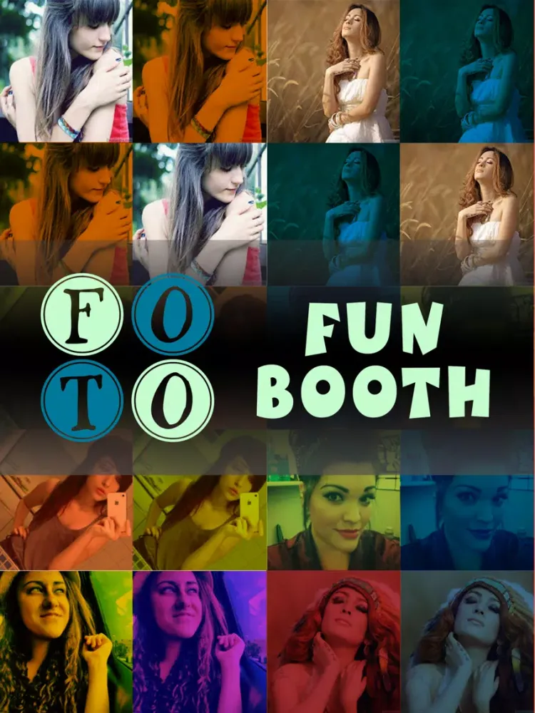 Funny Photo Booth Free - Create Awesome Square/Stripe Photo with 15 Different Filters & Share On Facebook,Twitter,Instagram iPad 应用截图