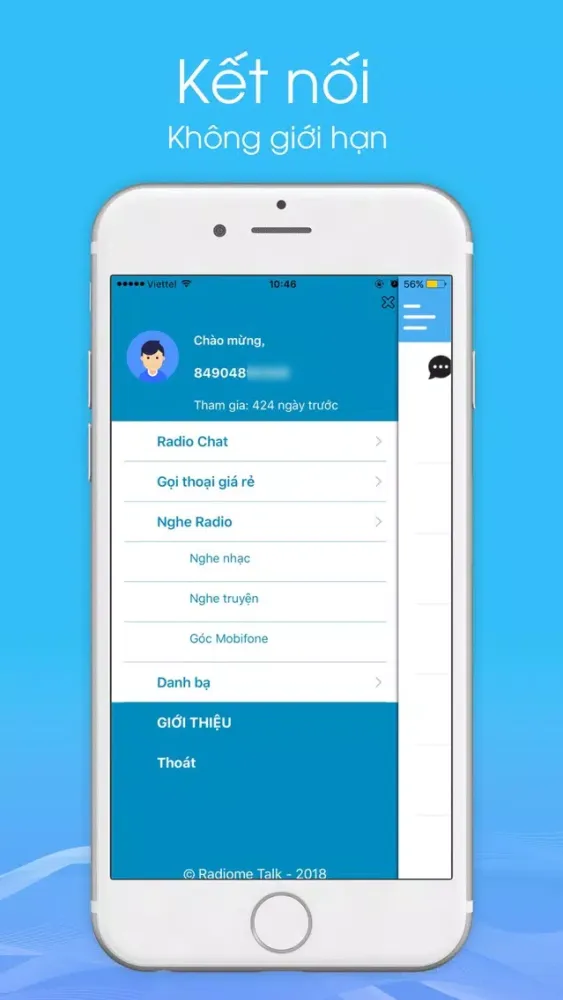 Radiome Talk Screenshots