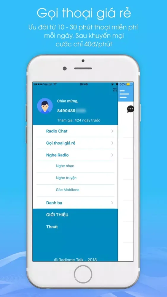 Radiome Talk Screenshots