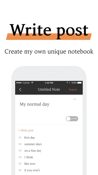 Ảnh chụp màn hình của Untitled Note - memo, writing