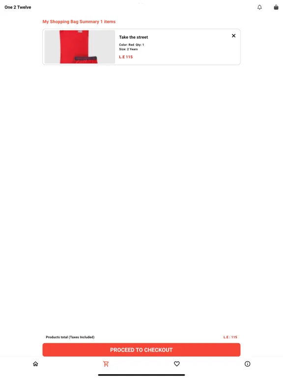 Screenshot di One2Twelve Store iPad 