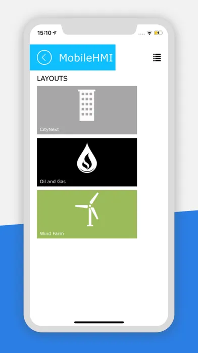 Zrzuty ekranu MobileHMI