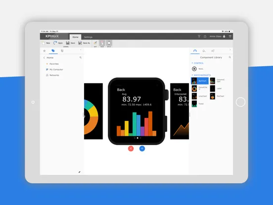 Capturas de tela do KPIWorX iPad 