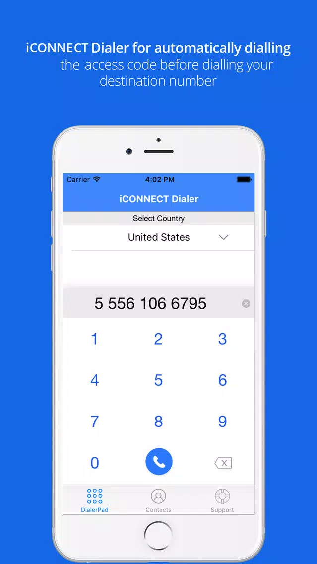 Screenshot di iConnect dialer