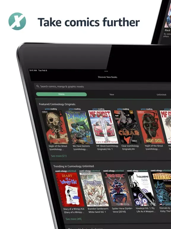 Capturas de tela do Comixology - Comics & Manga iPad 