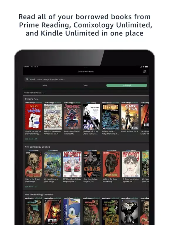 Capturas de tela do Comixology - Comics & Manga iPad 