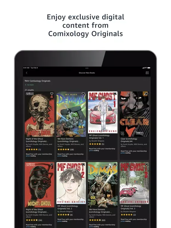 Capturas de tela do Comixology - Comics & Manga iPad 