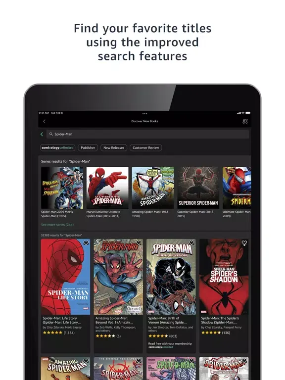 Capturas de tela do Comixology - Comics & Manga iPad 