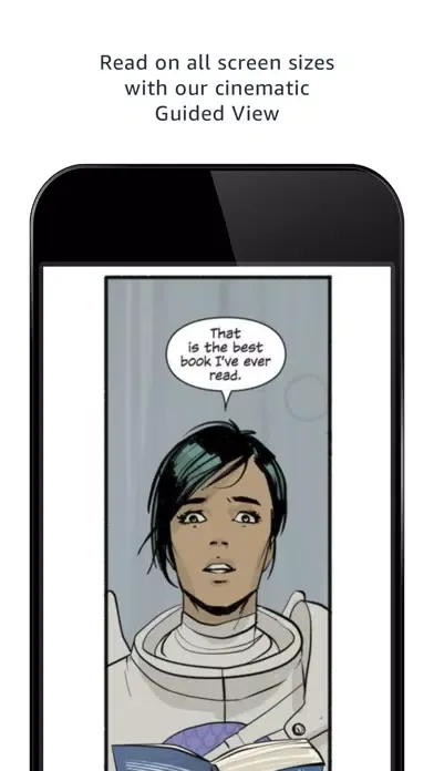 Capturas de tela do Comixology - Comics & Manga