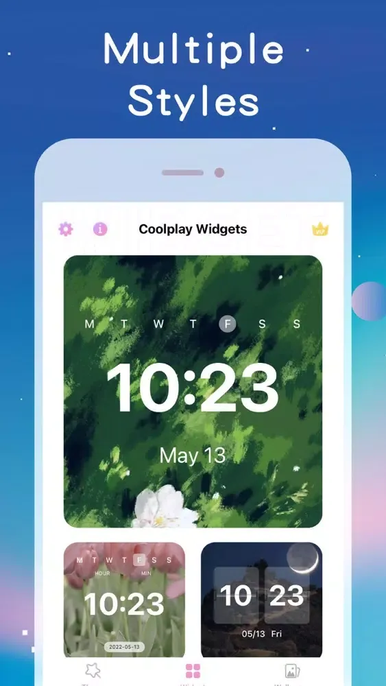 Capturas de tela do Coolplay Widgets:Icon Themes