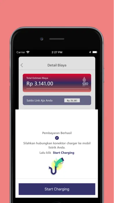 Ảnh chụp màn hình của Charge IN