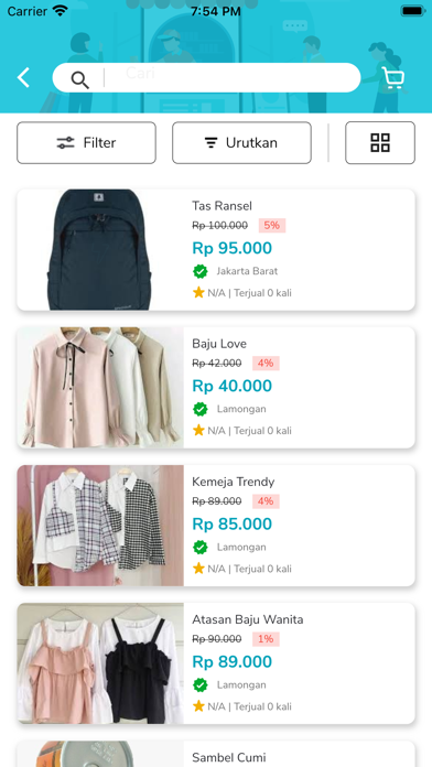 Screenshot di PLN TJSL Marketplace
