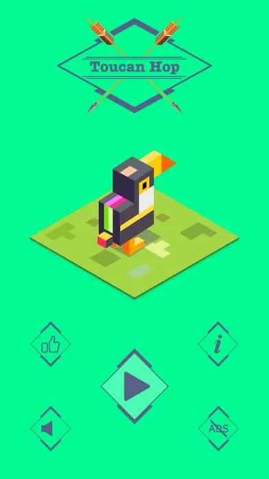 Capturas de tela do Toucan Hop