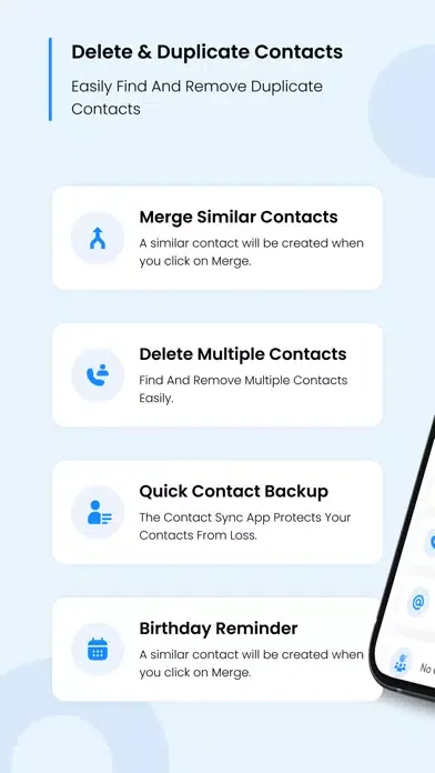 Capturas de tela do Contact Manager & Backup