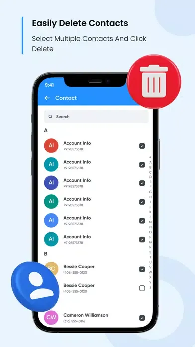 Capturas de tela do Contact Manager & Backup