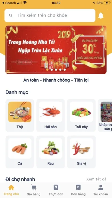 Chợ khoẻ - Đi chợ thời 5G应用截图