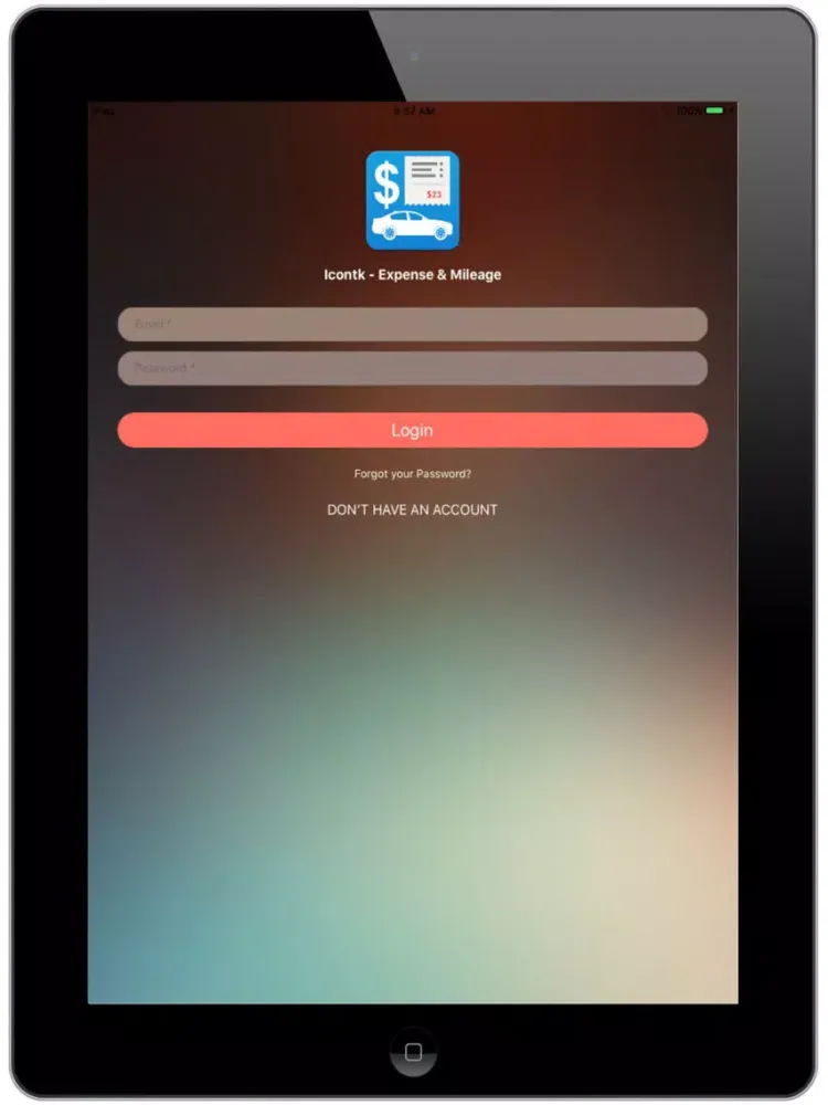 Tangkapan layar IconTK Expense & Mileage iPad 