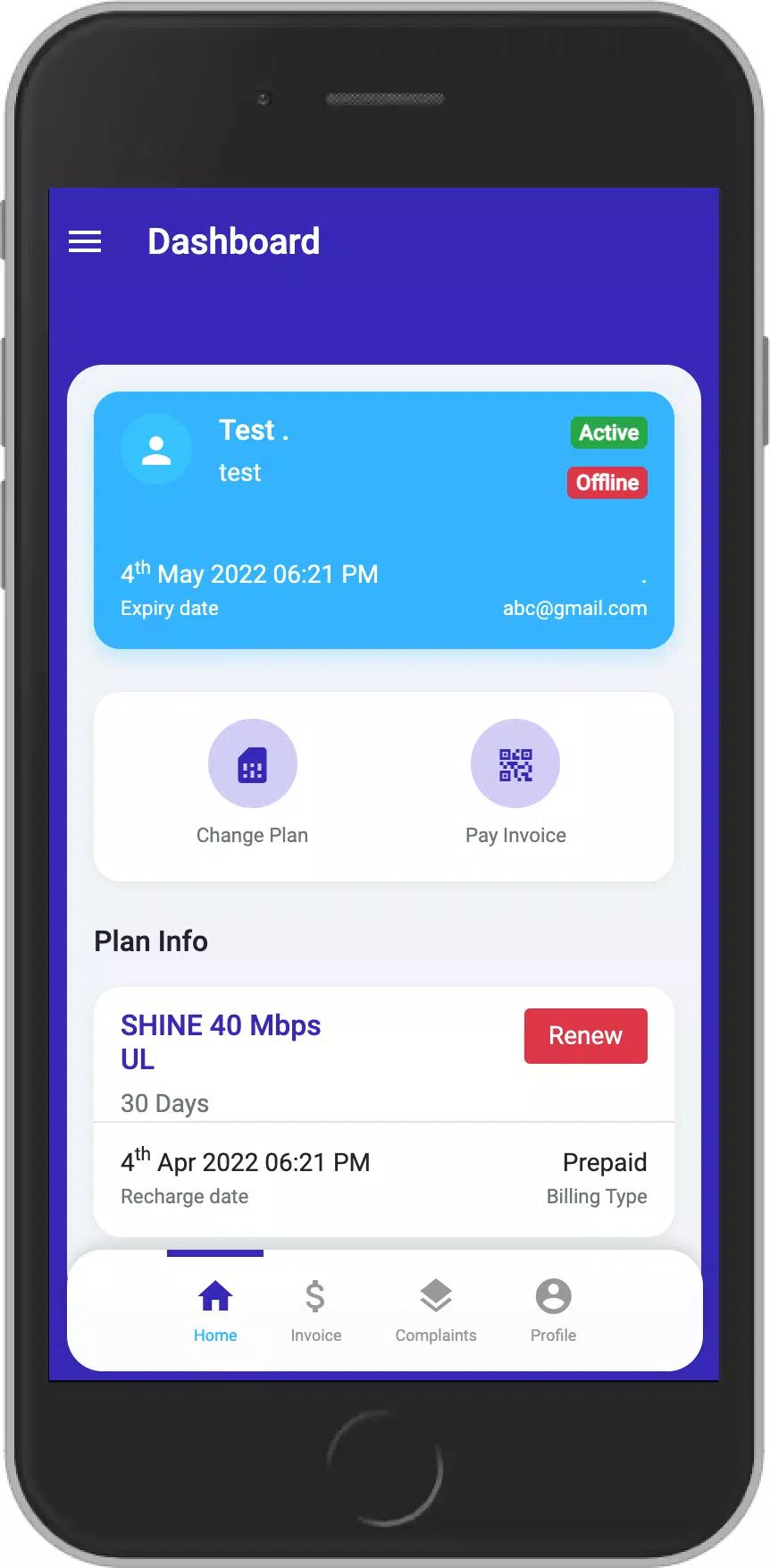 SHINE BROADBAND Screenshots