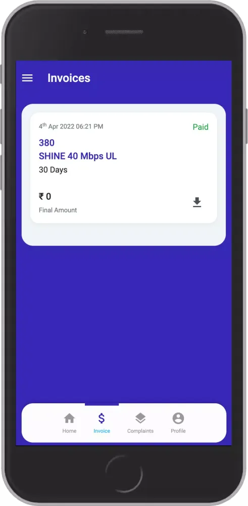 SHINE BROADBAND スクリーンショット