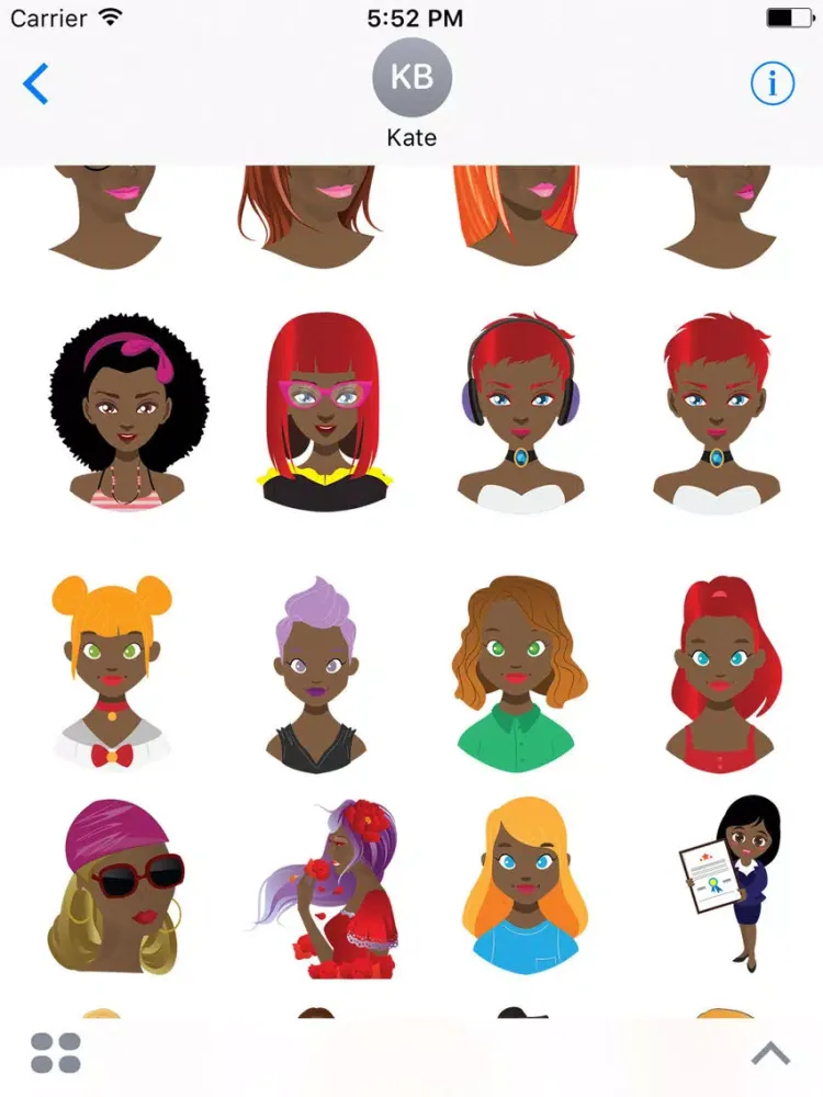 Afreek Moji StickerPack iPad  سکرین شاٹس
