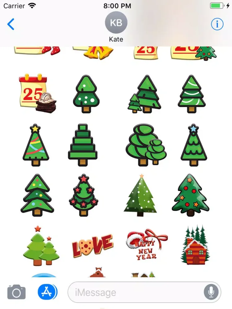 Christmas Moji & Animated Emoj iPad  Screenshots