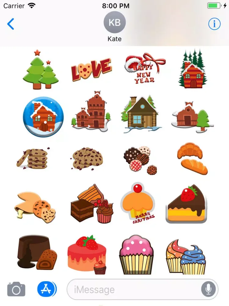 Christmas Moji & Animated Emoj iPad  Screenshots