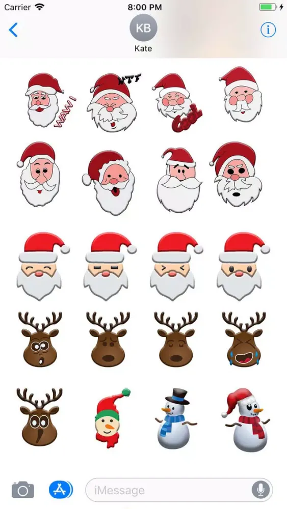Christmas Moji & Animated Emoj Screenshots