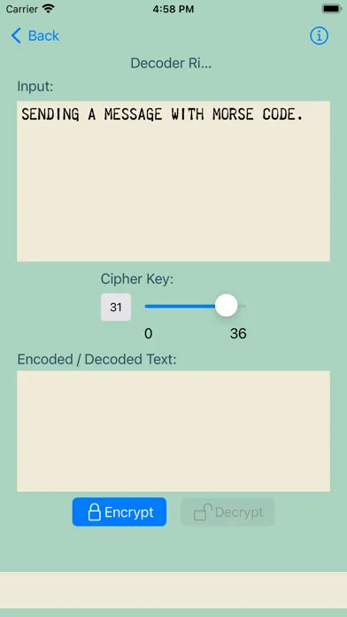 Screenshot di MorseCode-Decoder