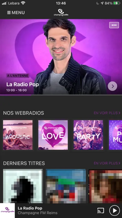 Скриншоты CHAMPAGNE FM Officiel