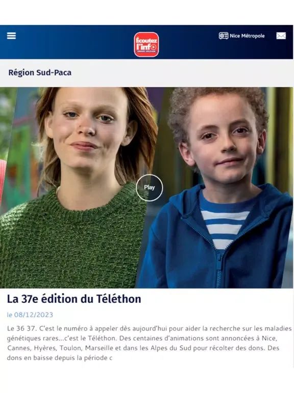 Ecoutez l'info iPad  Screenshots