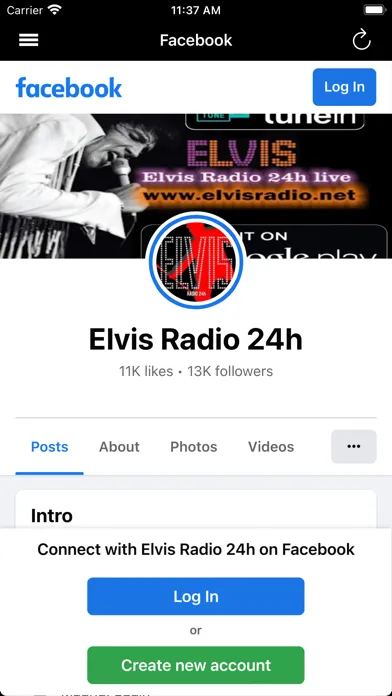 Elvis Radio 24h Screenshots