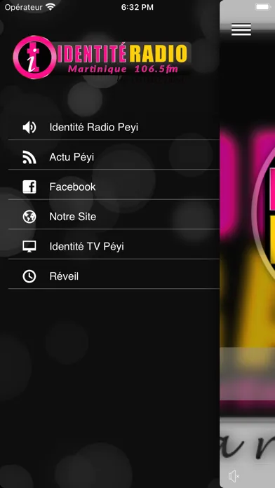 Zrzuty ekranu Identité-Radio Péyi