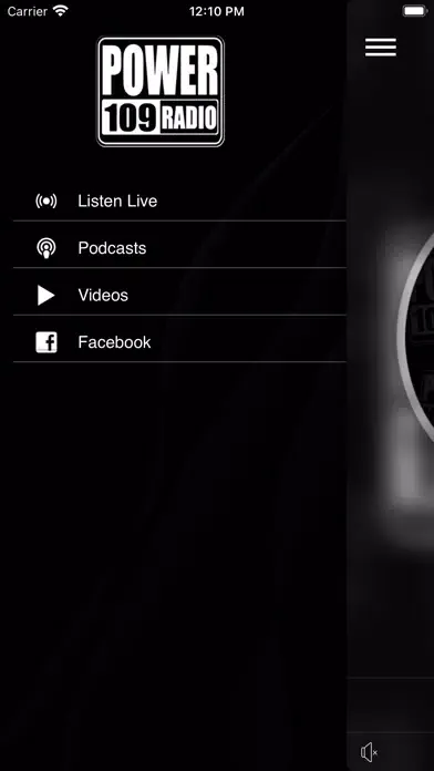 ภาพหน้าจอของ POWER 109 RADIO