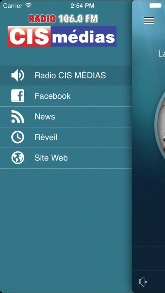 Capturas de tela do Radio CIS MÉDIAS