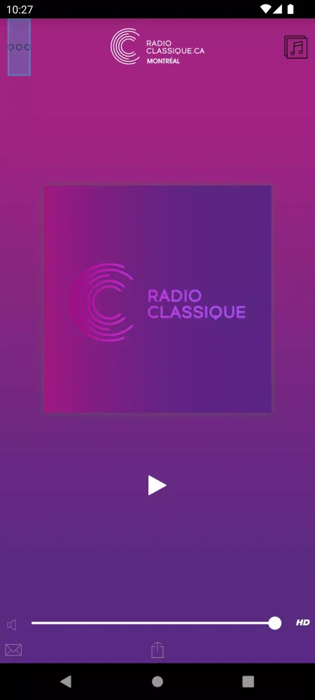 Radio Classique Montréal 스크린샷