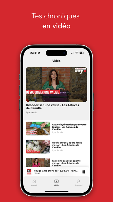 Captures d'écran de Rouge-App