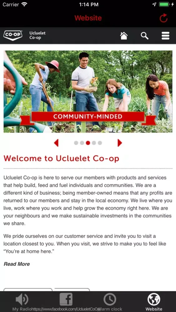 Ucluelet Coop Radio Screenshots