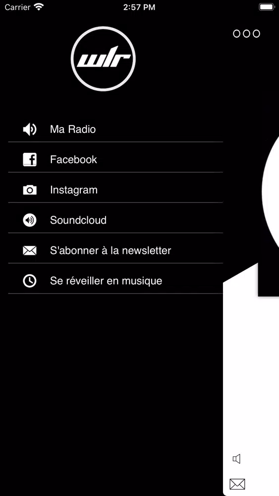 Capturas de tela do White Label Radio