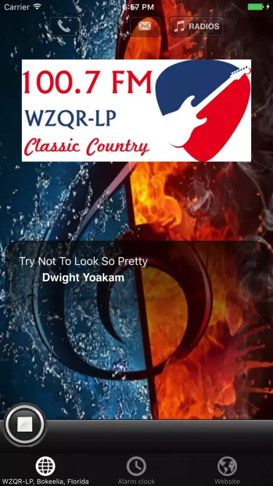 Zrzuty ekranu ZQR Radio