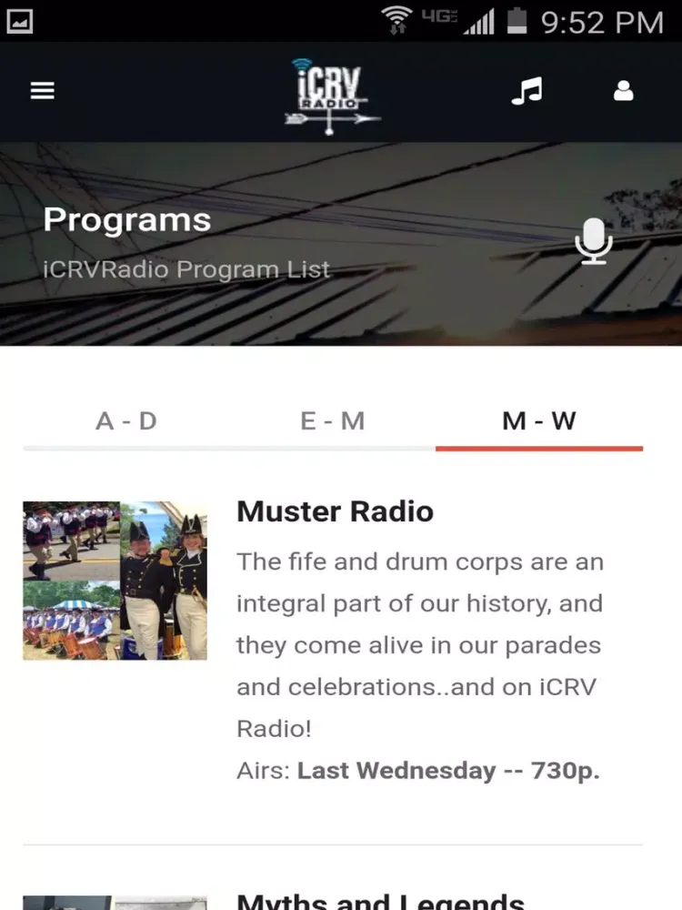 iCRVradio iPad  Ekran Görüntüleri
