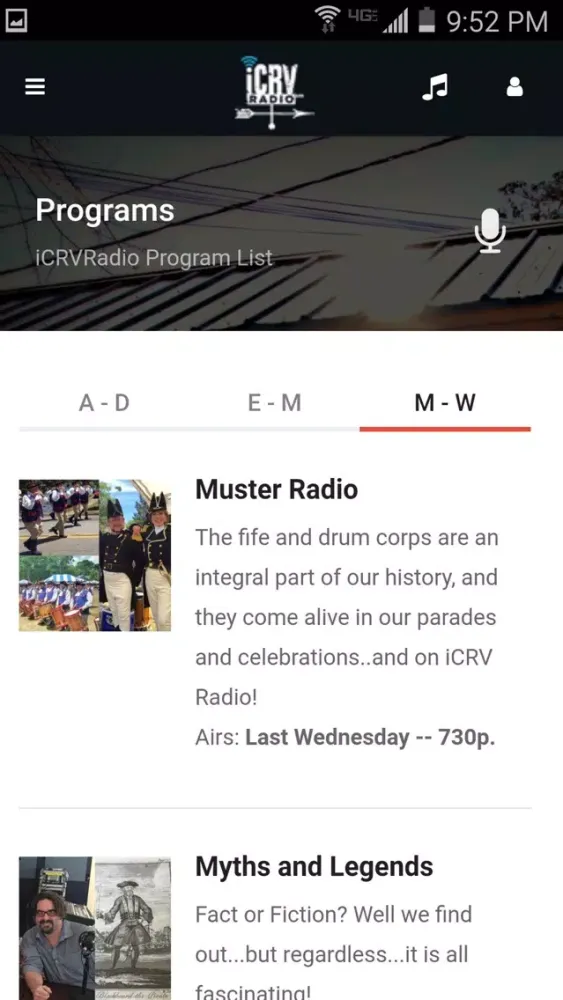 iCRVradio Ekran Görüntüleri