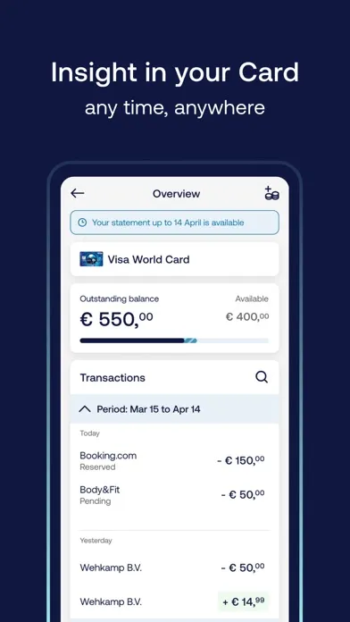 ICS Creditcard 스크린샷