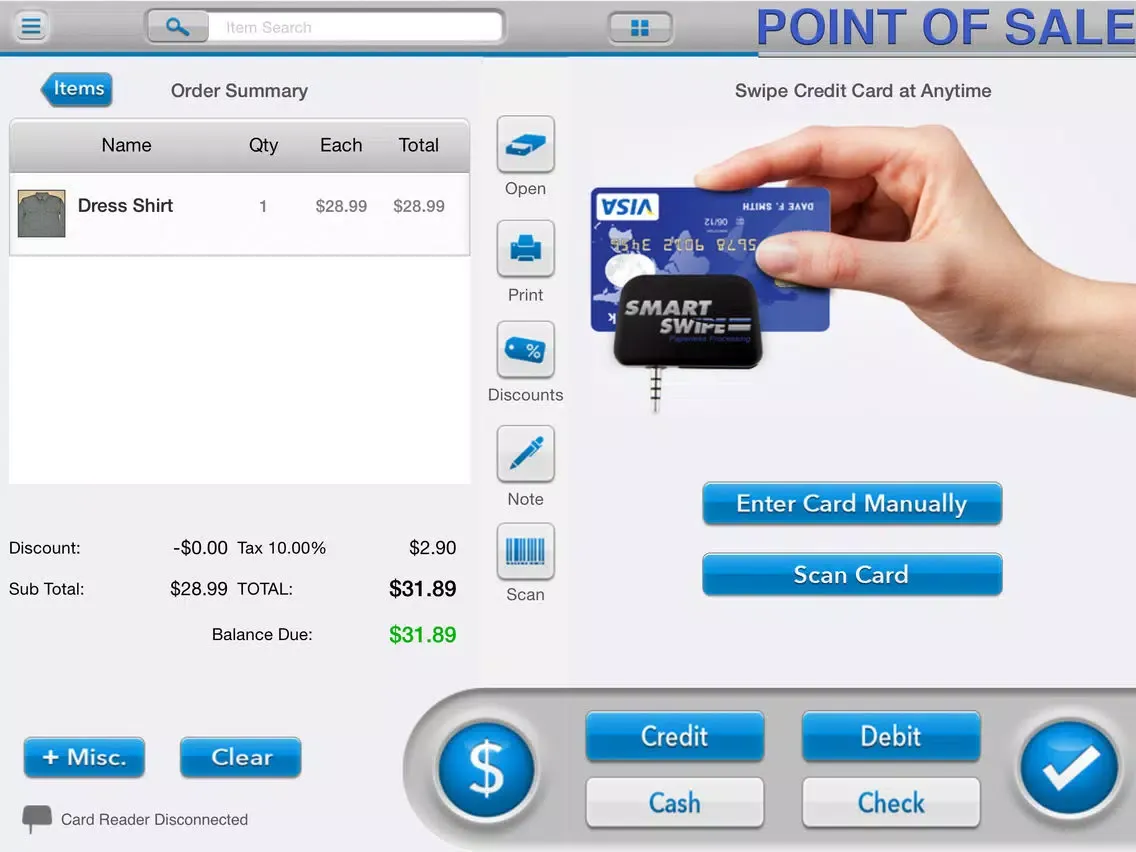 Point of Sale System iPad 應用截圖