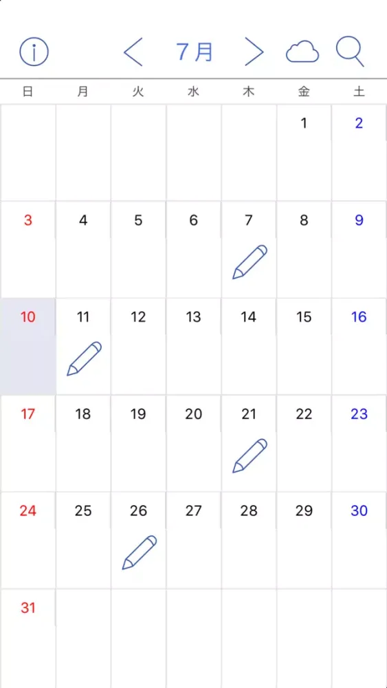 Zrzuty ekranu Calendar & Diary Pro