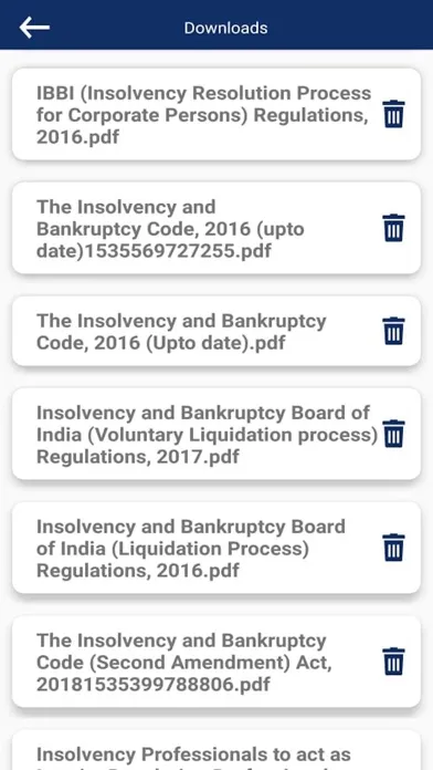Capturas de tela do ICSI IIP