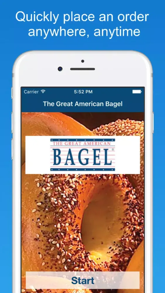 Capturas de tela do The Great American Bagel